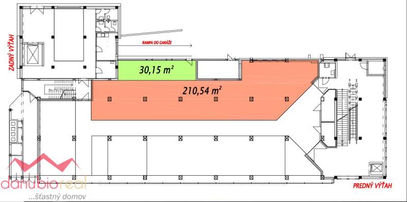 Danubioreal - realitná kancelária, Ing. Irena Petrovicsová- realitná maklérka, na prenajom obchodný priestor v Shop. centre  pôdorys.JPG